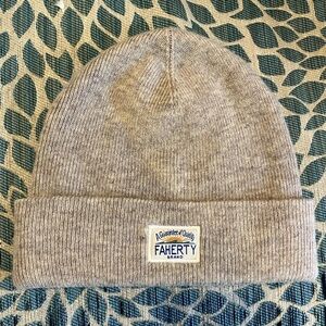 Faherty Tan Knit Beanie